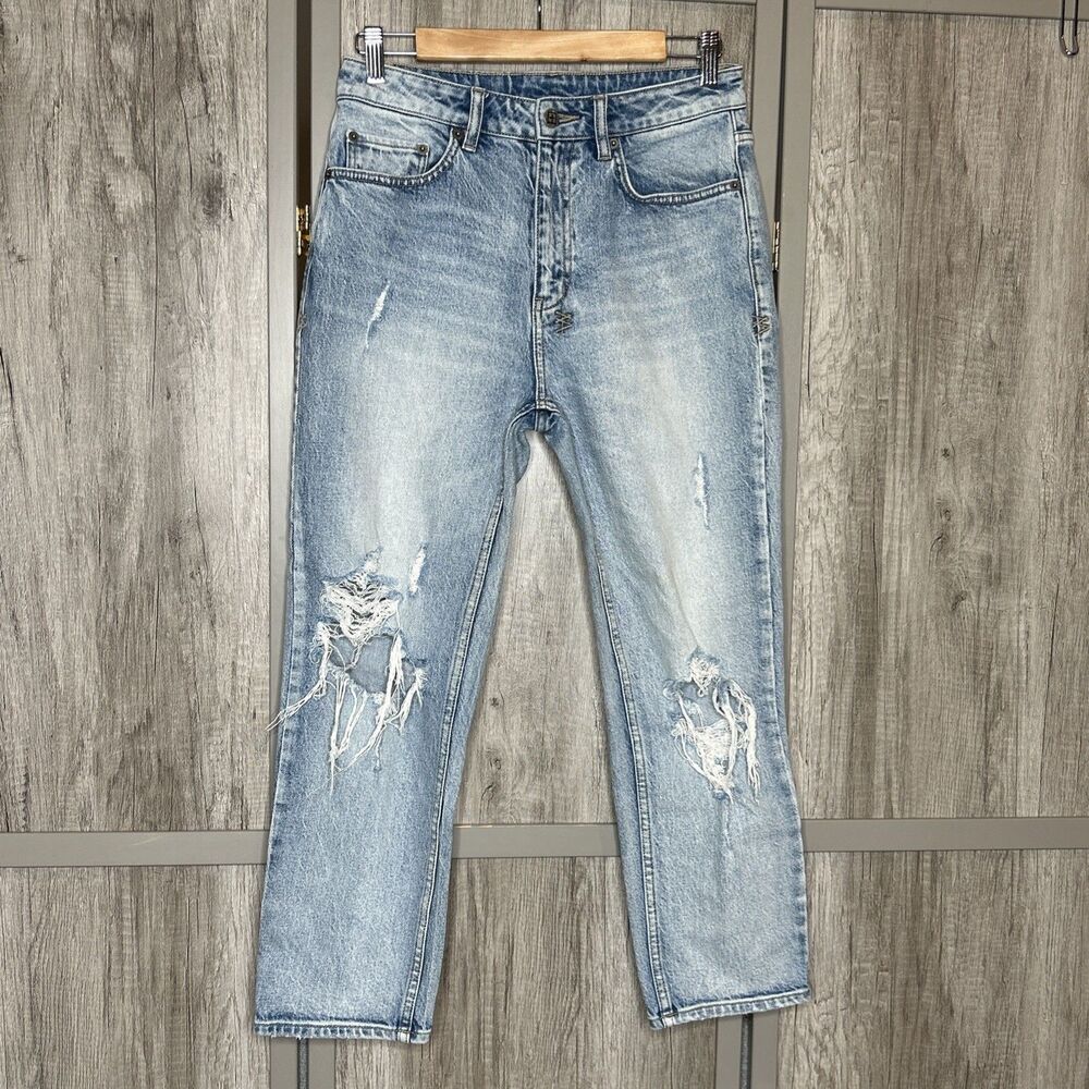 Ksubi Jeans Distressed High Rise Blue